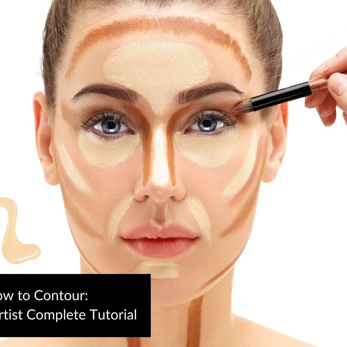 HOW TO CONTOUR YOUR FACE FOR BEGINNERS WITH POWDER