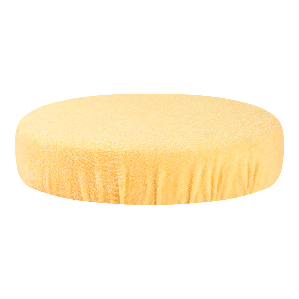 Beauty Stool Elastic Cover 30-35cm Terry Fabric Yellow
