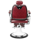 Gabbiano Barber Chair Moto Style Burgundy