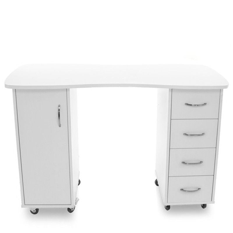 ACTIVESHOP Desk 2027 bp white two cabinets