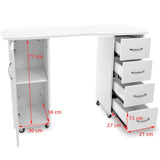 ACTIVESHOP Desk 2027 bp white two cabinets