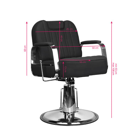 Gabbiano Barber Chair Stern Black