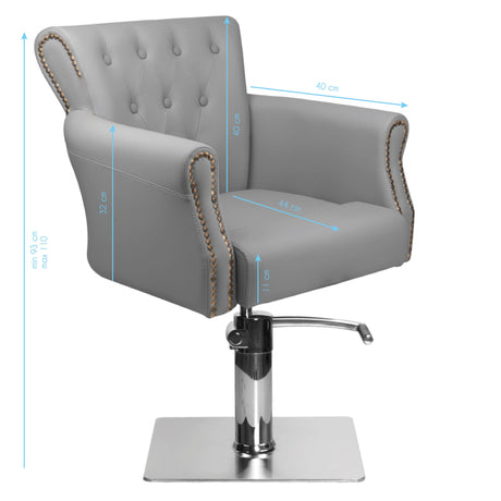 Hair System Barber Chair BER 8541 Gray