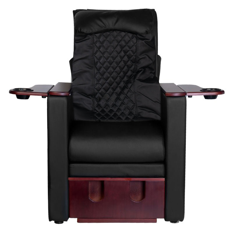Spa chair for pedicure with back massage azzurro 101 black