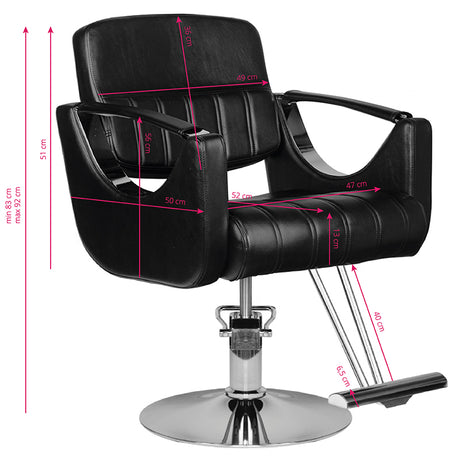 Hair system barber chair hs52 black