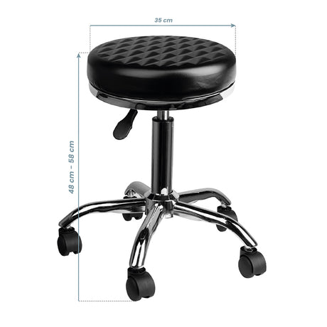 ACTIVESHOP Cosmetic / barber stool am-302 diamond black