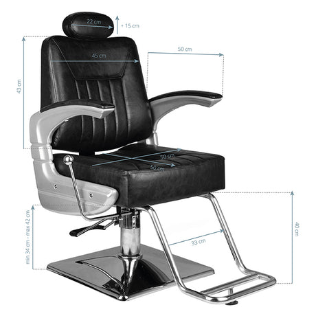 Hair System Barber Chair SM182 Black