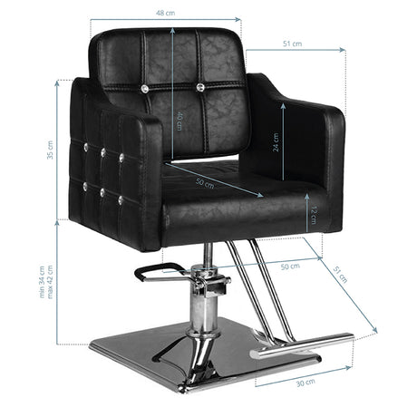 Hair system hairdressing chair sm362 black