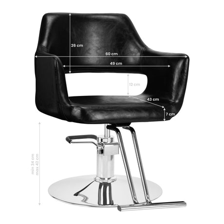 Hair system black hairdressing chair sm339