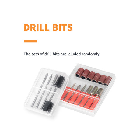 ACTIVESHOP Activ Power JD500 White Nail Drill Machine + DBD-F Bits Set (Free!)