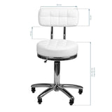 ACTIVESHOP Cosmetic stool am-877 white