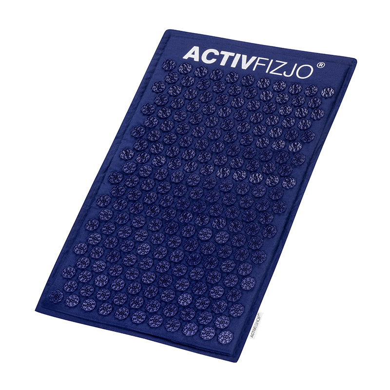 Activfizjo Premium Natural Navy Blue Acupressure Mat with a Pillow
