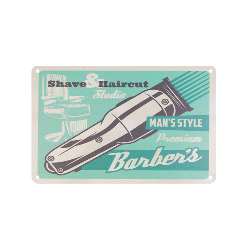 Decorative Plaque for Barber Shop B007 'Haircut Studio'