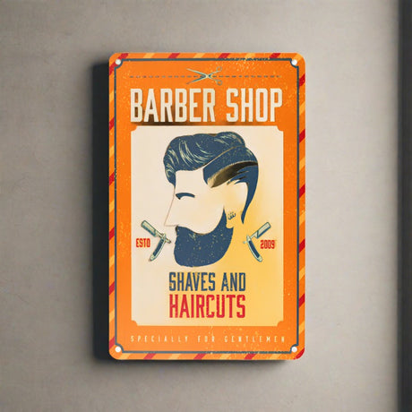 Decorative Plaque for Barber Shop B056 'Barber Shop'