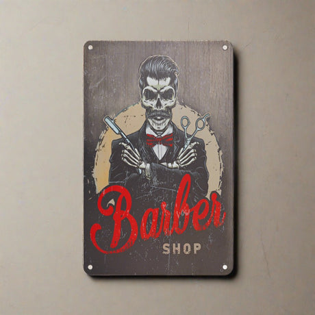 Decorative Plaque for Barber Shop B081 'Barber Shop'