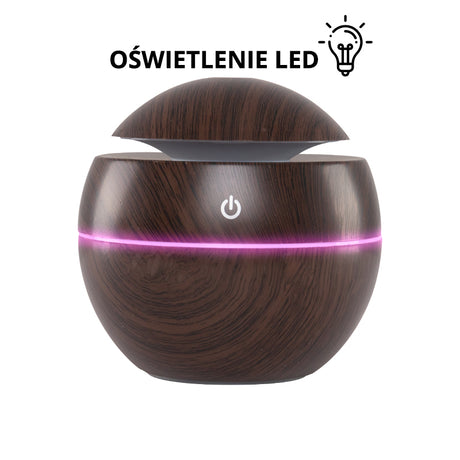 Aroma Diffuser Air Humidifier SPA 16 Dark Wood 130ml