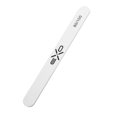Exo Straight Nail File 80/100 Grit - 10 Pcs Professional Pack