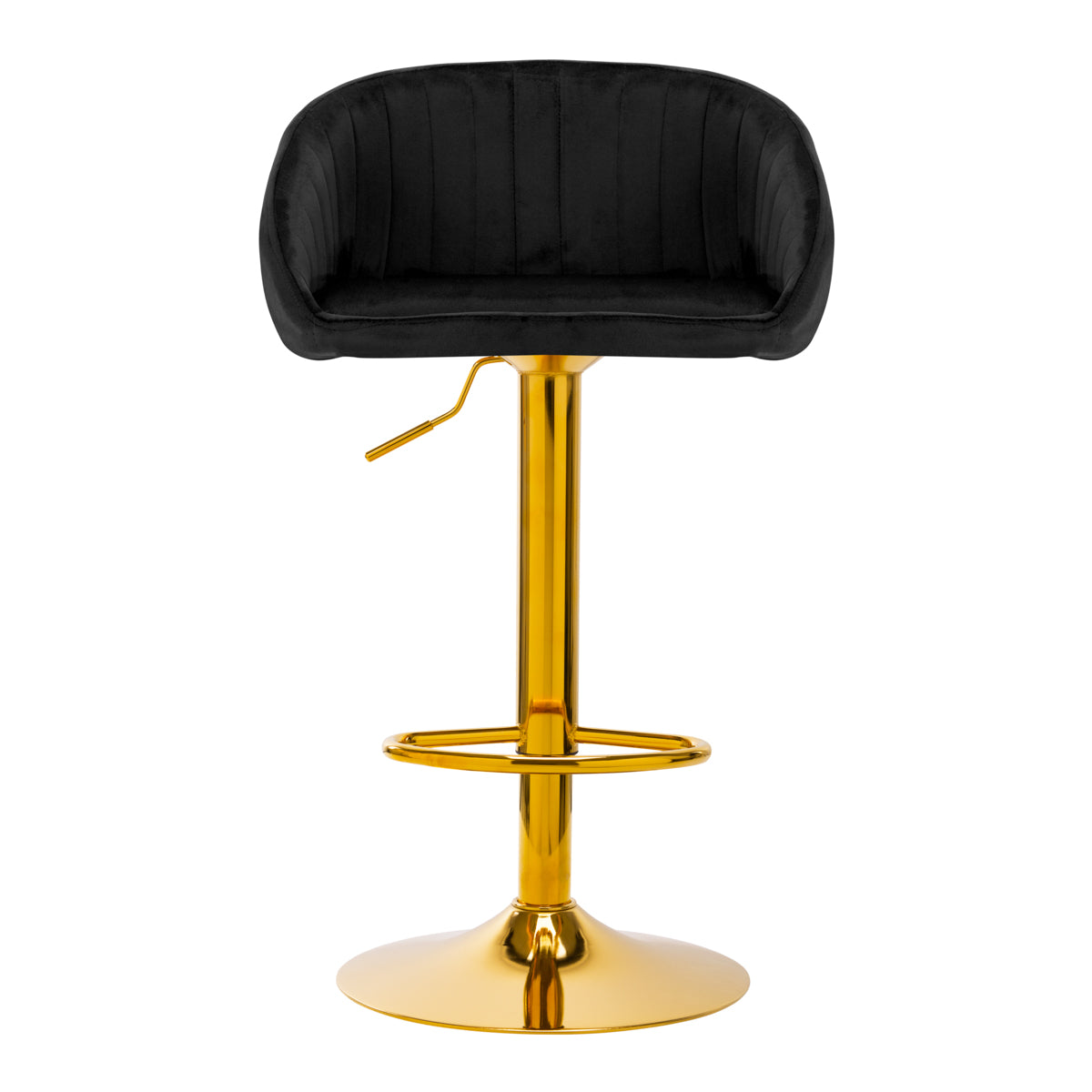 Bar stool QS-B16G VELVET BLACK