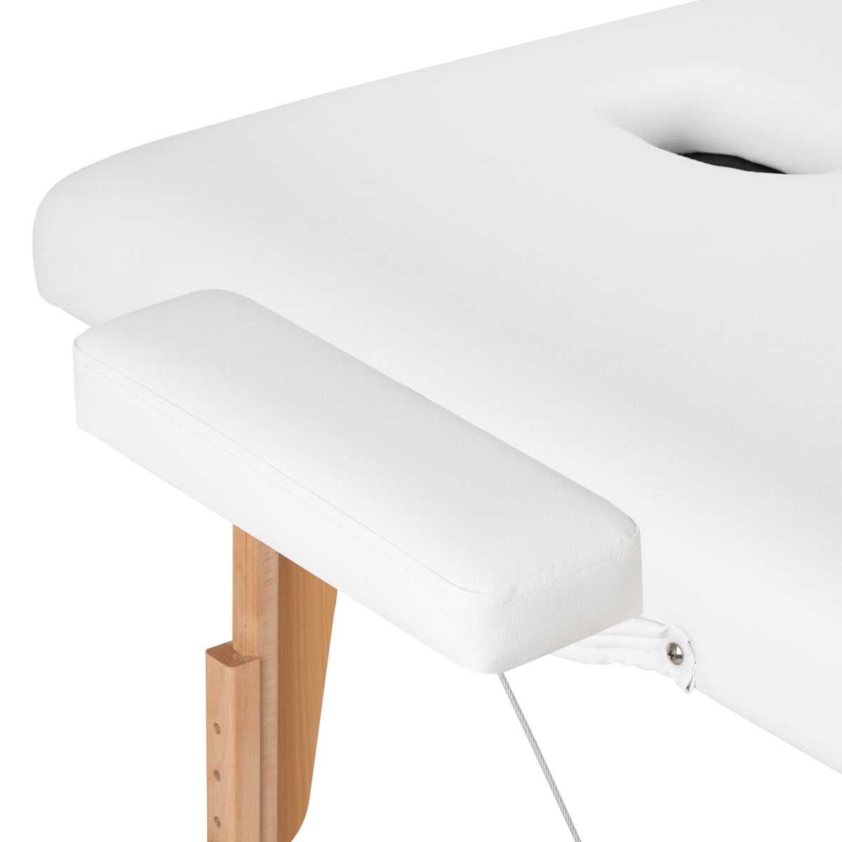 WOODEN FOLDING TABLE FOR MASSAGE COMFORT ACTIVFIZJO LUX 3 SECTIONS 190X70 WHITE