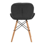 4Rico Cosmetic chair QS-186 gray velvet