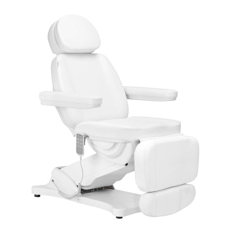 Sillon Electric Cosmetic Chair Classic 4 Motors with Cradle White