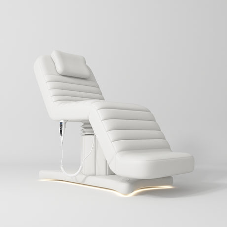 Manufakturo Grandeur White The Complete Studio Set - Beauty Bed, Chair, Moonlight & Trolley