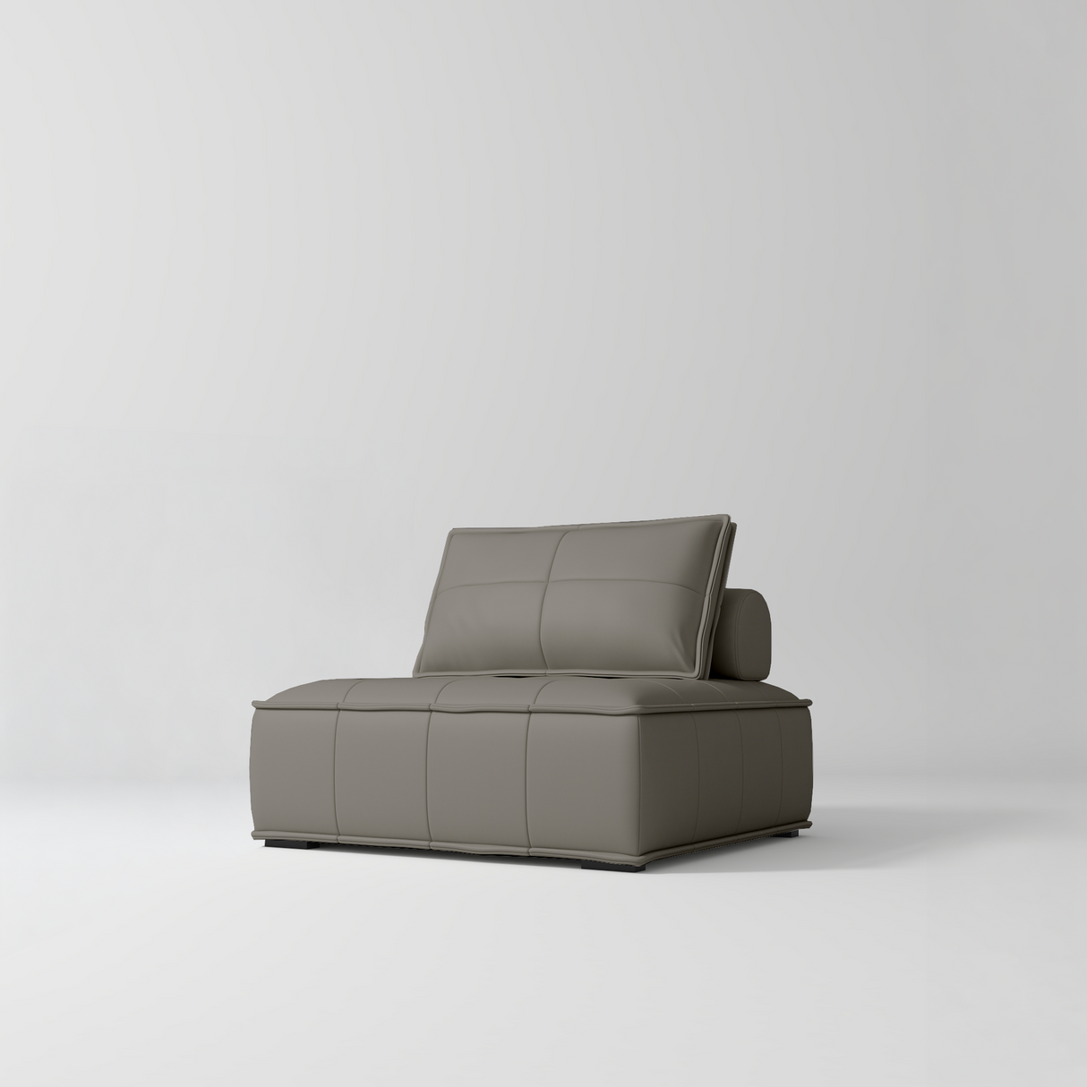 Manufakturo Rhéa Luxury Boutique Sofa with Soft Upholstery for Salon Waiting Area Deep Ash