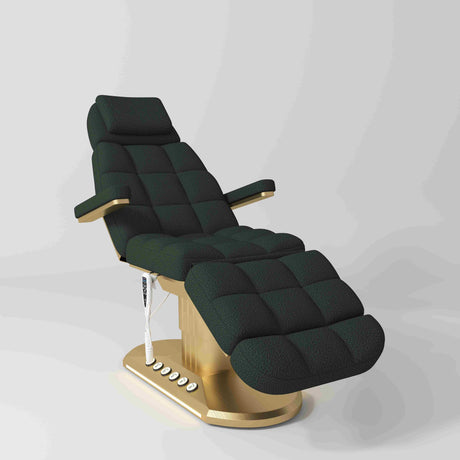 Manufakturo Orielle ver.A Luxury Electric Beauty Bed - Hand & Foot Controls Dark Green