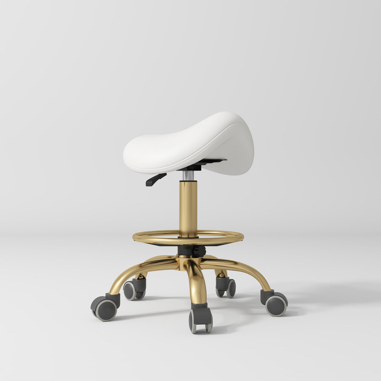 Manufakturo Selle Ergonomic Beauty Saddle Stool White