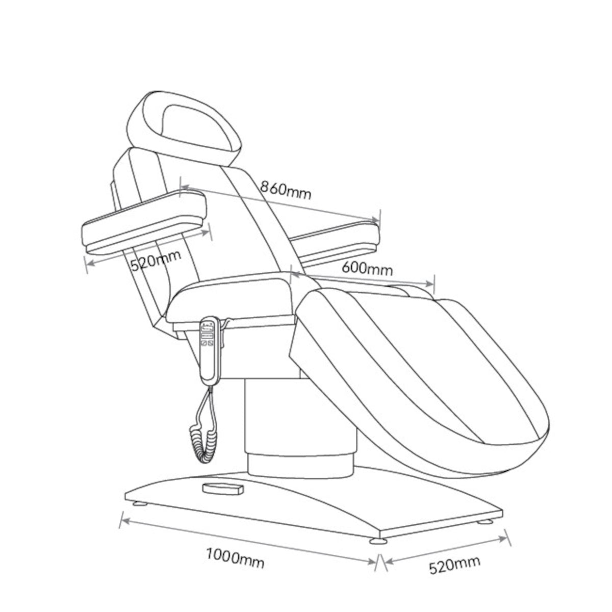 Manufakturo Virtue Luxury Electric Beauty Bed, 360° Rotation, Gold Titanium Frame Bare Blush New