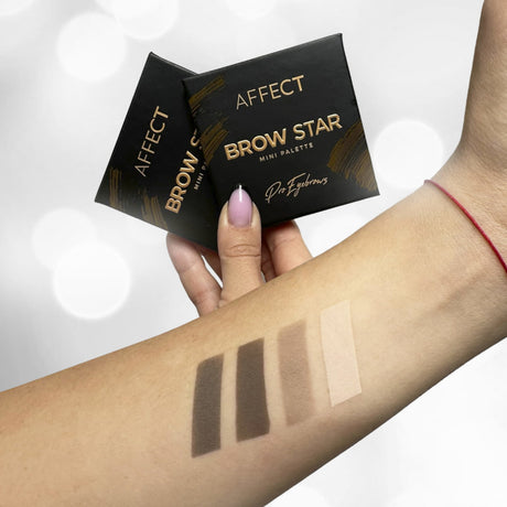 Affect Brow Star Mini Eyebrow Shadows Palette Swatch