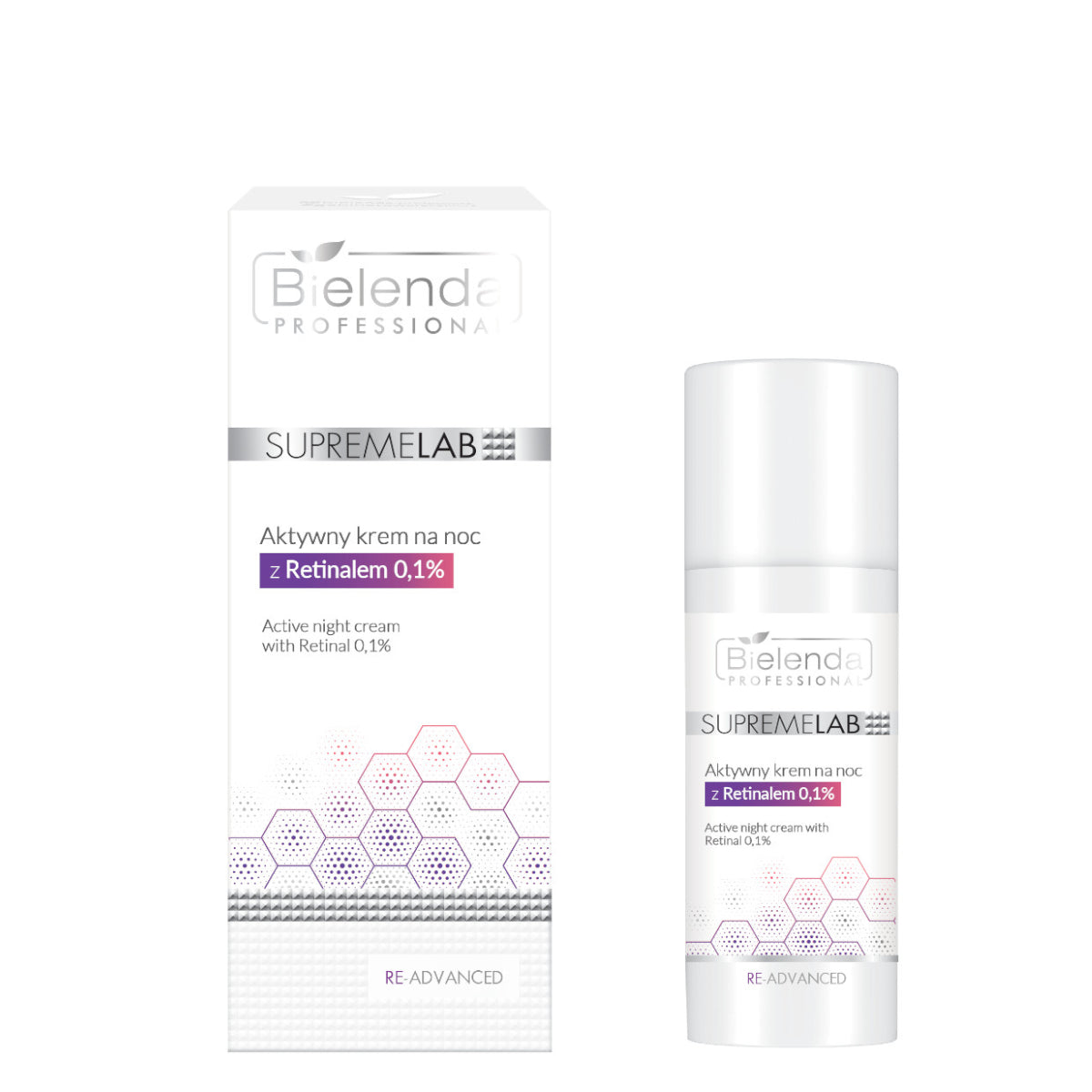 Bielenda Professional SupremeLab Re-Advanced Night Cream Retinal 0.01% - Roxie Cosmetics