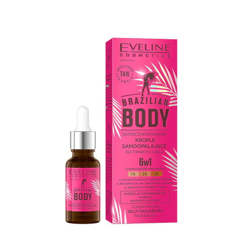 Eveline Brazilian Body Concentrated Self-Tan Drops Face & Body