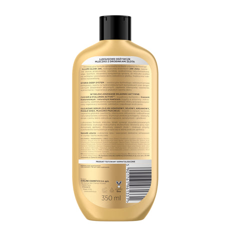 Eveline Luxury Nourishing Body Milk with Gold Particles 350ml