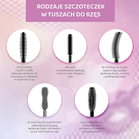 Eveline Variete Lashes Show Lengthening & Volumizing Black Mascara Brush