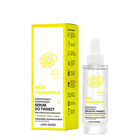 Face Boom Skin Dopamine Balancing Serum with 4% Vitamin C & Peptides - Roxie Cosmetics