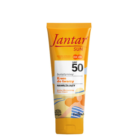 Famona Jantar Sun Amber Moisturising Face Cream SPF 50 - Roxie Cosmetics