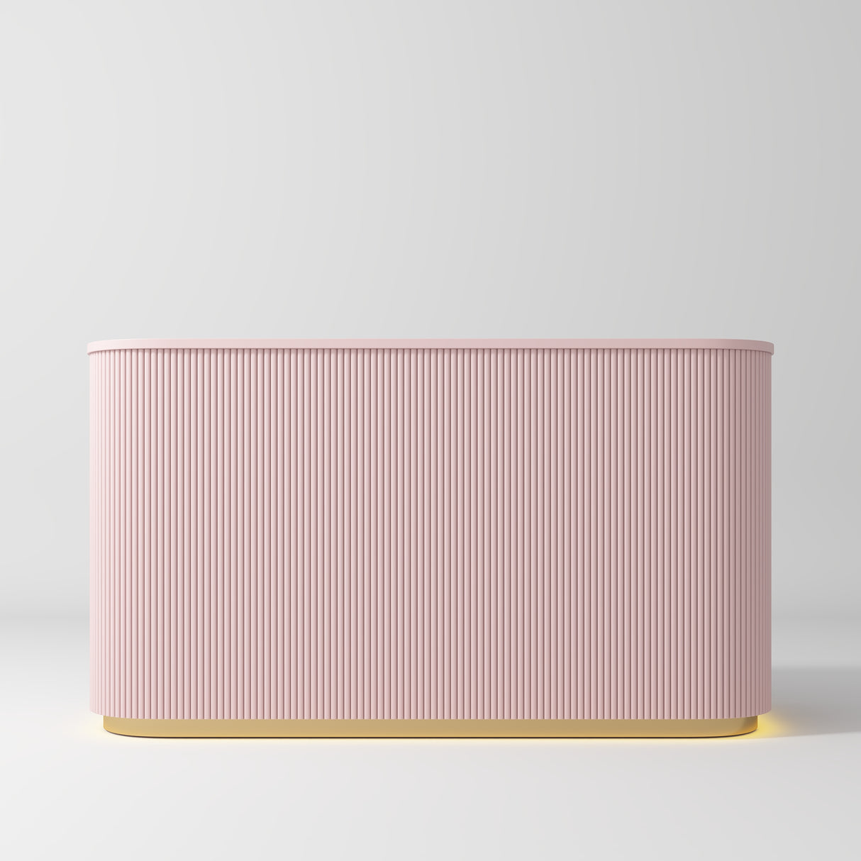 Manufakturo Averne Reception Desk - Sleek & Modern Design with LED Bare Blush