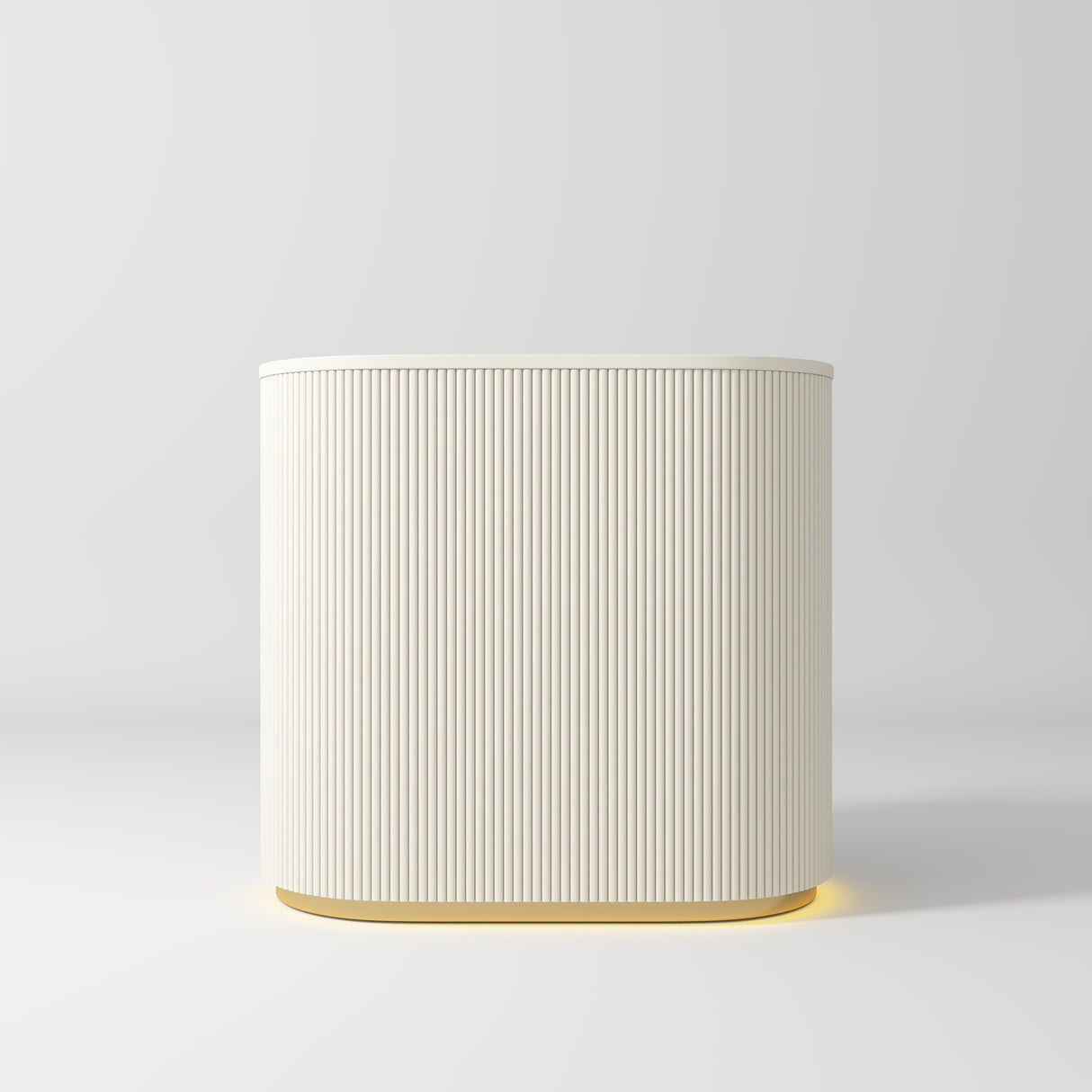 OUTLET Manufakturo Averne Reception Desk - Sleek & Modern Design with LED Creamy 100CM