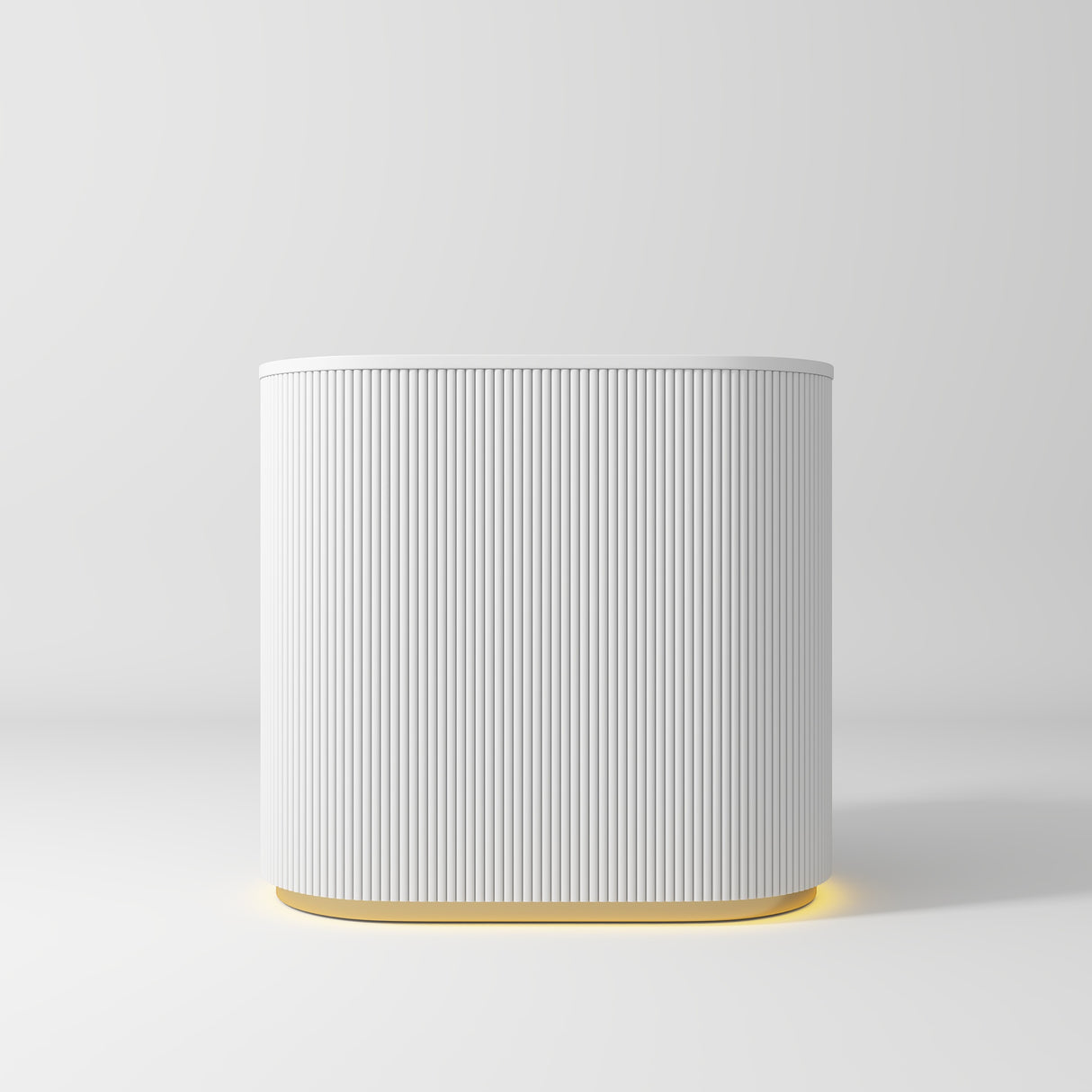 Manufakturo Averne Reception Desk - Sleek & Modern Design with LED White