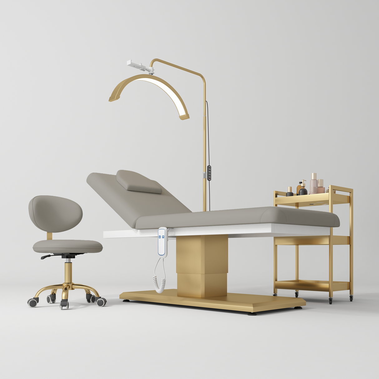 Manufakturo Chérie Premium Electric 4-piece Salon Set Pearl Greige