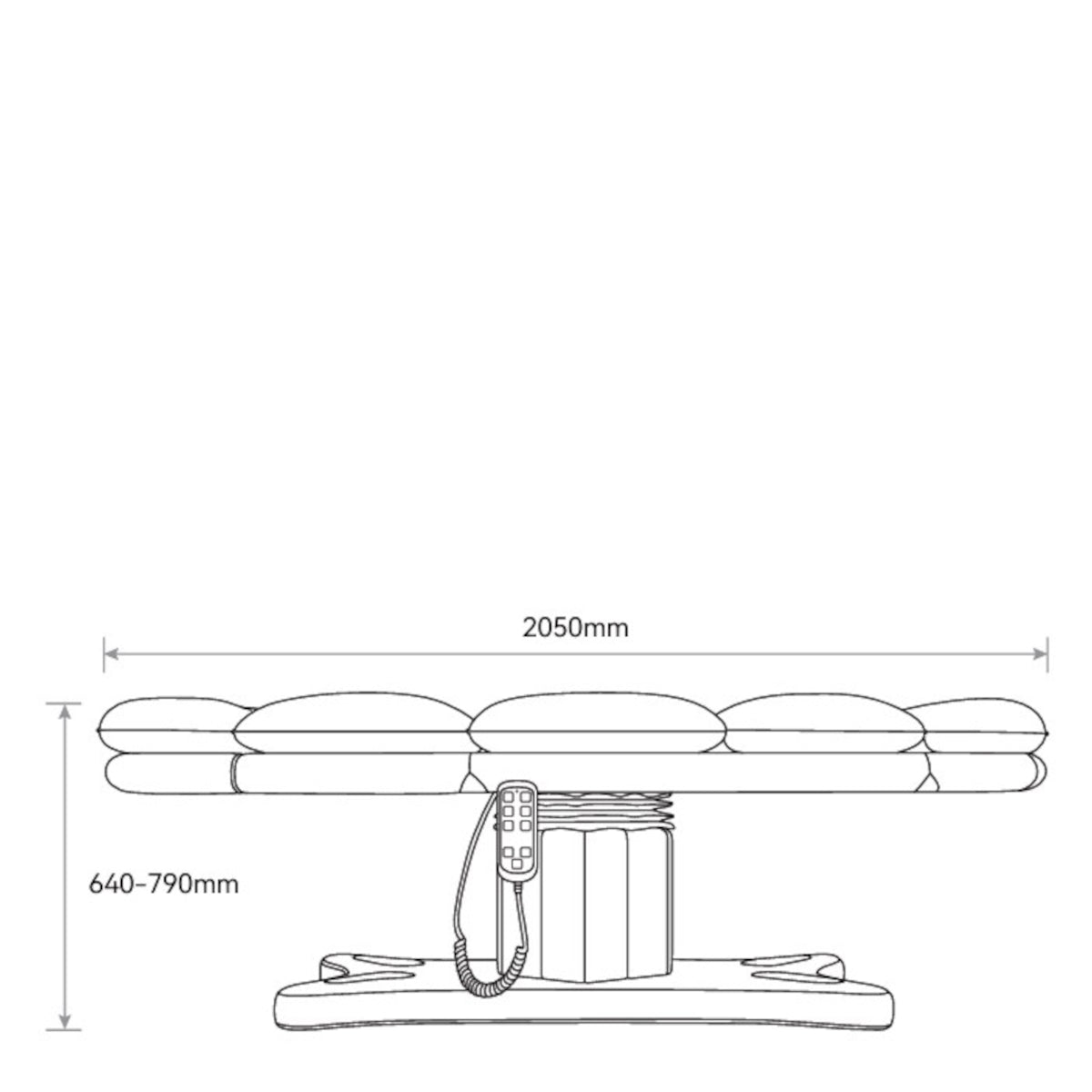 Manufakturo Heated Imperial Signature Electric Beauty Bed Pearl Greige
