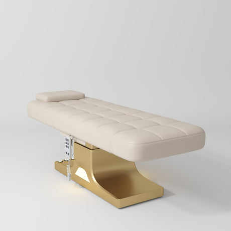 Manufakturo Saphir version A Luxury Electric Lash Beauty Bed - Hand & Foot Controls Light Brown