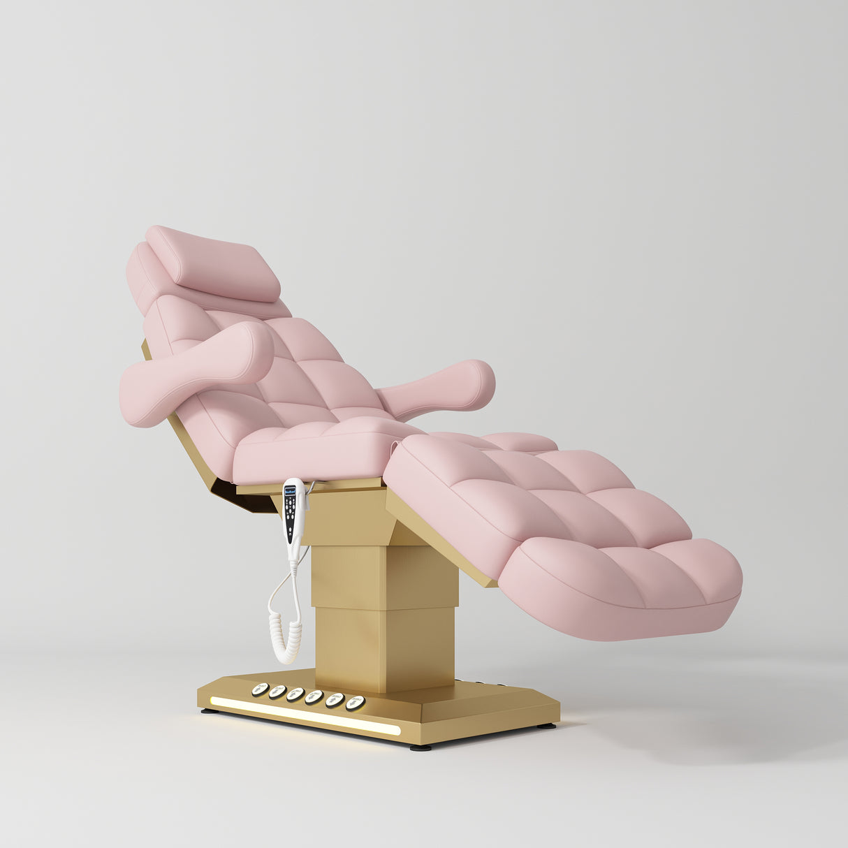 Manufakturo Orielle B Luxury Electric Beauty Bed - Hand & Foot Controls Bare Blush