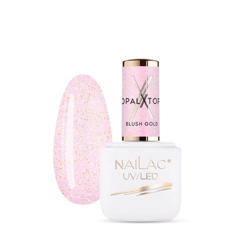 NaiLac Hybrid UV/LED Top OpalX Blush Gold