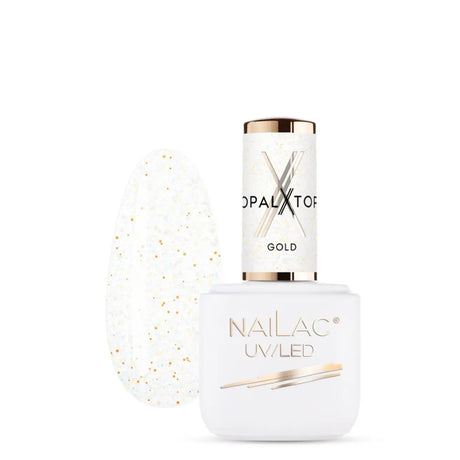 NaiLac Hybrid UV/LED Top OpalX Gold