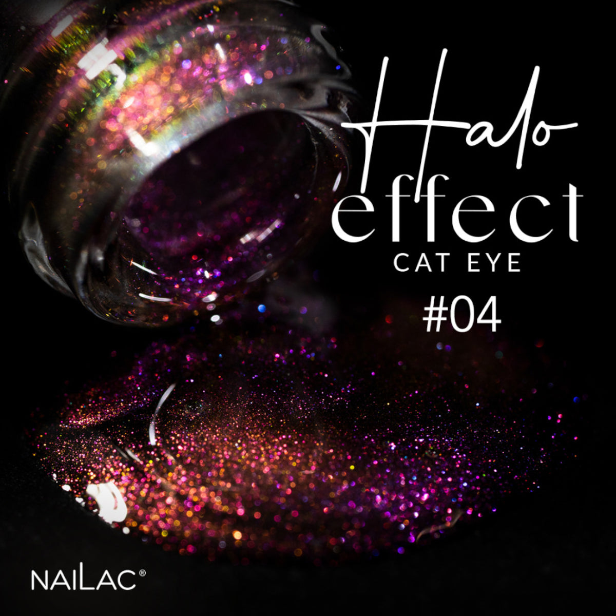 NaiLac UV/LED Gel Nail Polish Halo Effect Cat Eye 04 Bottle