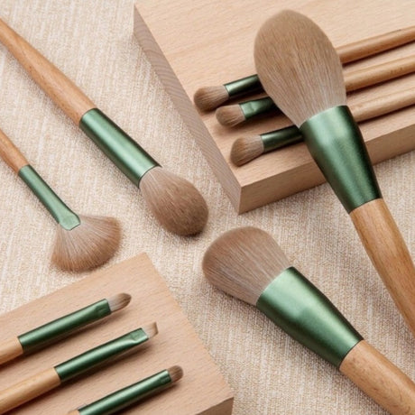 Roxie Collection Green Makeup Brush Set 10pcs - Roxie Cosmetics