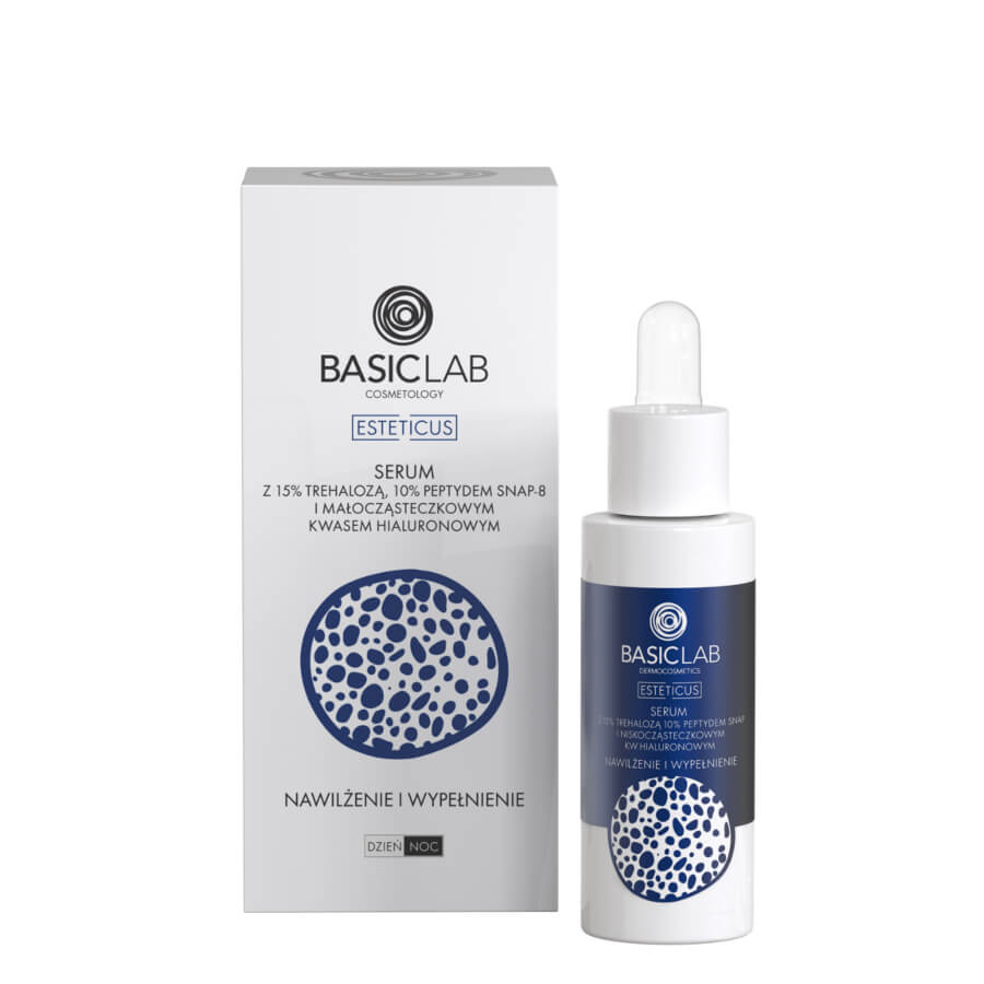 BasicLab Face Serum with Trehalose 15% & 10% Peptide Moisturizing & Filling