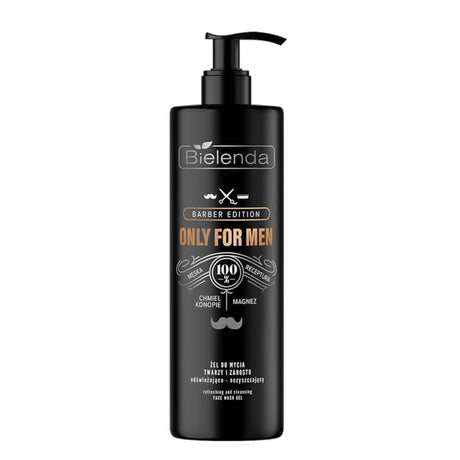 bielenda men barber refreshing face was gel  190g